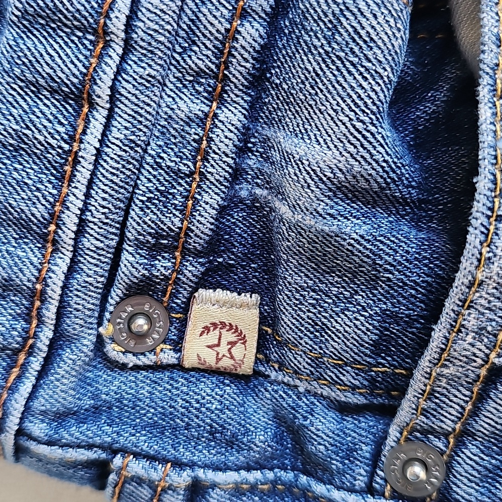 Big Star Low Rise Fit Dark Blue Jean Shorts - Picture 6 of 14